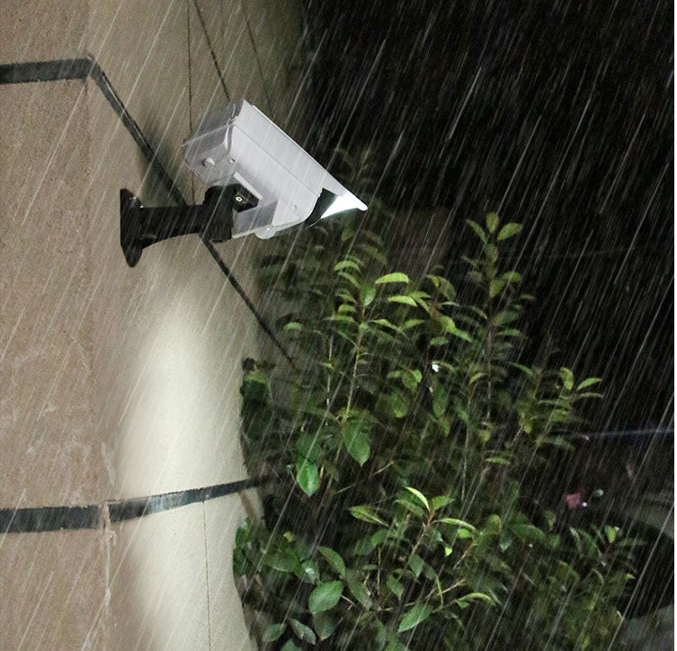 360 degree rotate adjustable CCTV security camera wall light outdoor solar LED wall sconce with remote control