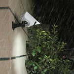 360 degree rotate adjustable CCTV security camera wall light outdoor solar LED wall sconce with remote control