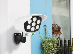 360 degree rotate adjustable CCTV security camera wall light outdoor solar LED wall sconce with remote control