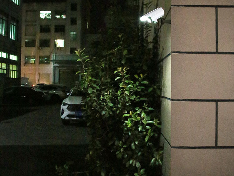 360 degree rotate adjustable CCTV security camera wall light outdoor solar LED wall sconce with remote control
