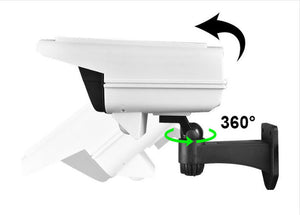 360 degree rotate adjustable CCTV security camera wall light outdoor solar LED wall sconce with remote control