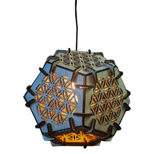 Geometric pendant lighting vintage wood hanging pendant lights