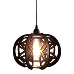 Vintage wood hanging light geometry pendant lighting