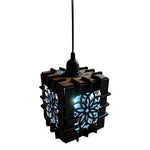 Vintage wood hanging pendant lights geometric pendant light