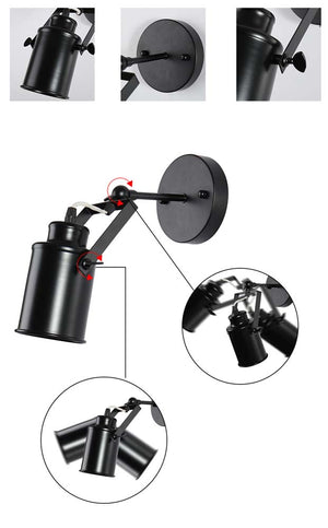 Adjustable track lighting black flush mount ceiling light fixture wall sconce