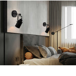Adjustable track lighting black flush mount ceiling light fixture wall sconce