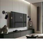 Adjustable track lighting black flush mount ceiling light fixture wall sconce
