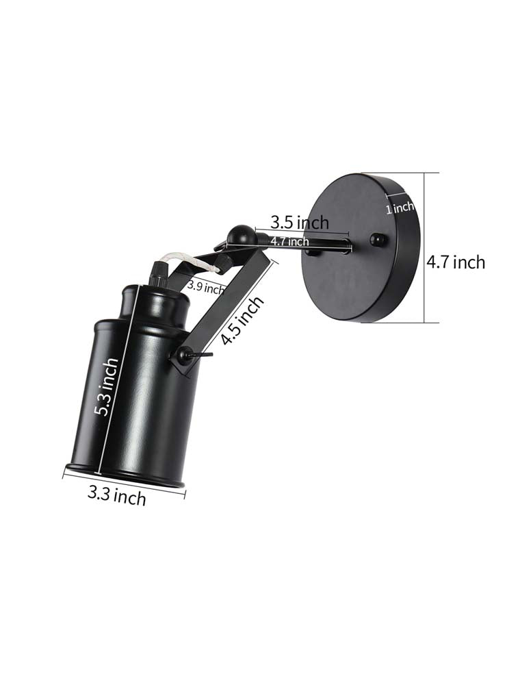 Adjustable track lighting black flush mount ceiling light fixture wall sconce