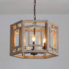 6 light wood chandelier rust farmhouse pendant light fixture