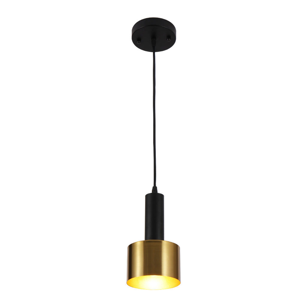 Modern Mini Pendant Light Island torch hanging light with Gold and Black finish