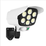 360 degree rotate adjustable CCTV security camera wall light outdoor solar LED wall sconce with remote control