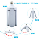 4 leaf garage light,Adjustable E26 Fan Blade LED Light Bulb ceiling light