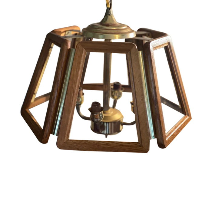 Industrial glass pendant lights cage vintage lamp