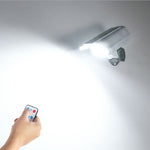 360 degree rotate adjustable CCTV security camera wall light outdoor solar LED wall sconce with remote control