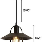 2 pack black pendant light fixture adjustable cage kitchen lamp