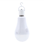 4 pack Outdoor Rechargeable Emergency LED Bulb, Battery driven E26 bulb with hook