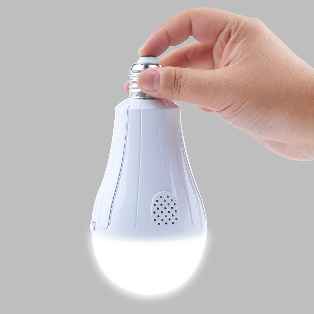 4 pack Outdoor Rechargeable Emergency LED Bulb, Battery driven E26 bulb with hook