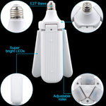 3 leaf garage light,Adjustable E26 Fan Blade LED Light Bulb ceiling light