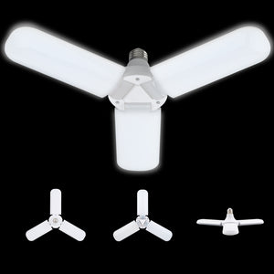 3 leaf garage light,Adjustable E26 Fan Blade LED Light Bulb ceiling light