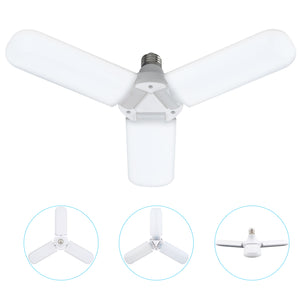 3 leaf garage light,Adjustable E26 Fan Blade LED Light Bulb ceiling light