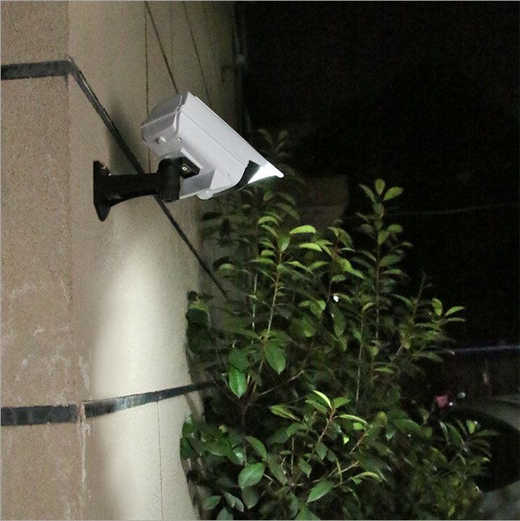 360 degree rotate adjustable CCTV security camera wall light outdoor solar LED wall sconce with remote control