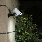 360 degree rotate adjustable CCTV security camera wall light outdoor solar LED wall sconce with remote control
