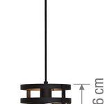 Farmhouse industrial pendant lamp black cage hanging pendant light fixture