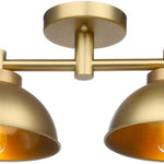 2 light ceiling lamp farmhouse semi flush mounted ceiling lighting fixture