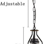 Retro glass pendant lighting fixture farmhouse hanging light