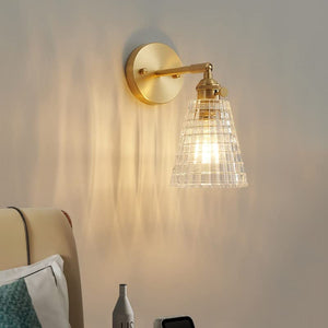 2 pack glass wall lamp lighting fixture modern gold wall sconce