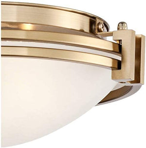 Mid century modern close to ceiling light flush mount fixture glass ceiling lamp