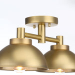 2 light ceiling lamp farmhouse semi flush mounted ceiling lighting fixture