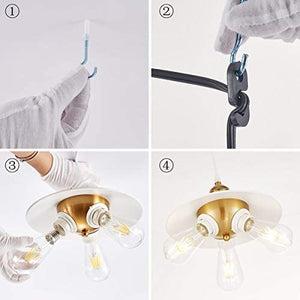 3 light hanging lamp with plug in cord industrial white swag hanging lamps