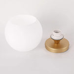 Mini Semi Flush Mount Ceiling Light Fixture globe glass ceiling lamp