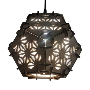 Wood geometric pendant lighting home decor vintage hanging lights