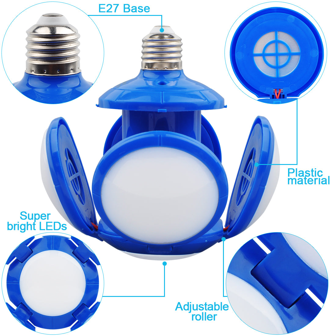 LED garage ceiling light E26 soccer LED bulb