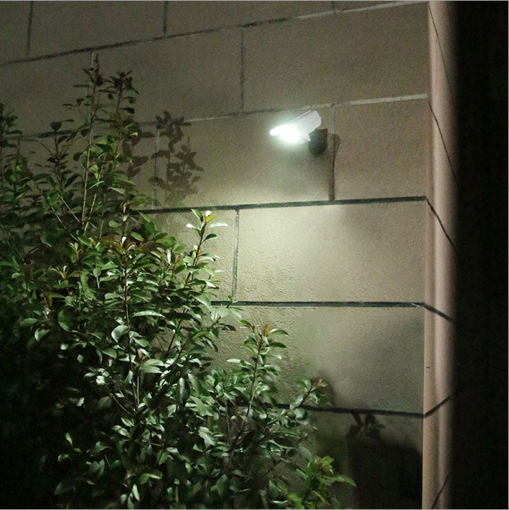 360 degree rotate adjustable CCTV security camera wall light outdoor solar LED wall sconce with remote control
