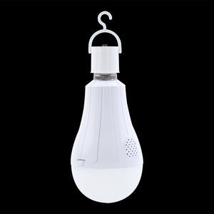 4 pack Outdoor Rechargeable Emergency LED Bulb, Battery driven E26 bulb with hook