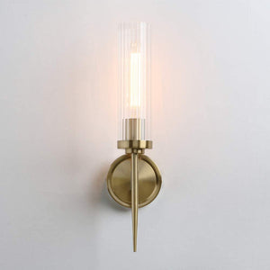 Antique industrial wall sconce with bronze finish