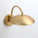Gold arm wall light fixture retron wall lighting sconce