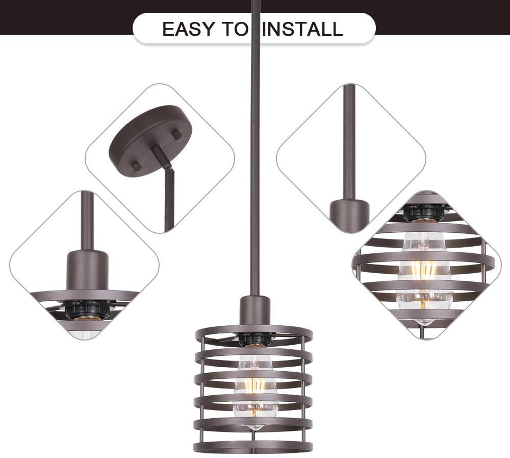 Industrial hanging light Mini kitchen pendant lighting
