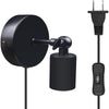 Industrial wall lamp simplicity plug in black wall sconce
