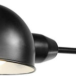 1 light swing arm wall sconce with black metal shade