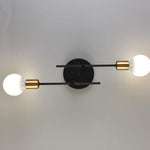 2 light modern wall sconce black industrial wall lighting fixture