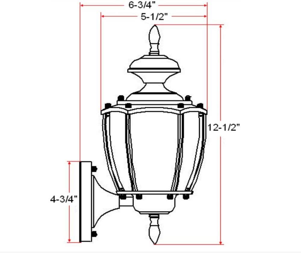 Outdoor solid brass wall sconce