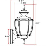 Outdoor solid brass wall sconce