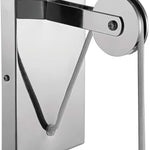 1 light plug in clear glass pulley wall sconce with chrome finish