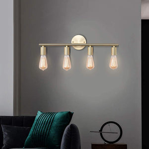 4 light wall light fixture gold vanity marrow wall sconce