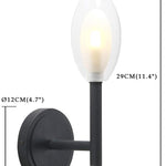 2 pack industrial wall sconce farmhouse black wall lamp