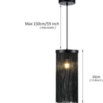 Cylinder pendant lights for kitchen mini matt black vintage hanging light fixture